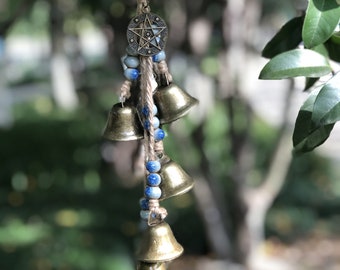 Witch Craft, Pagan Decor, Witches Bell for Door for Protection, Witchy Gifts for Her, Bells Door Hanging, Housewarming Gifts, Ward Gifts