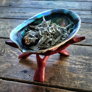 Natural Abalone Shell, Smudge Bowl, for Smudge Sticks, Palo Santo Sticks, Stains, Cleansing, Meditation, Prayer, Ethically Sourced