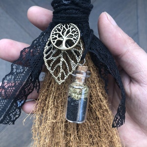 Witch Broom, Protection Broom, Altar Broom, Cleansing Broom, Wiccan Broomstick, Magick Broom, Halloween Decor