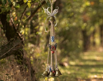 Door Protection Witch Bells, Witchy Gift, Door Bells, Witch Decor Bells for Doorknob Hanger, Witchcraft Door Bells, Housewarming Gifts