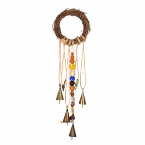Wind Chime Bells, Hanging Witches Bells for Door Protection, Handmade Wiccan Witch Bells, Wicca Gift for Your House