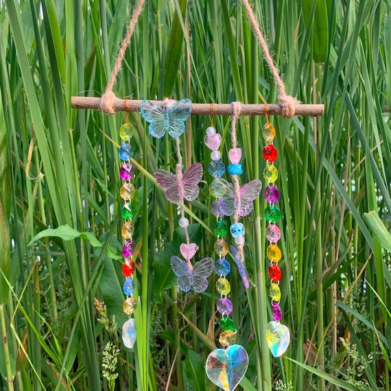 Kristall-Sonnenfänger Set – 6 Stück, AB-beschichtet, Bis 7,6 Cm Lang, Für Fenster & Garten, Zaubert Regenbögen