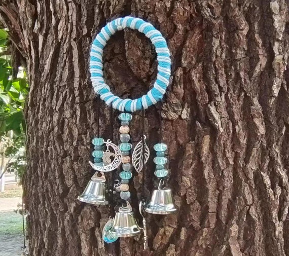Blue Witch Bell, Witch Bells for Door Protections, Witch Bells for Door  Hanging, Wreath Wind Chimes, Door Hanger, Mother Day's Gift . 