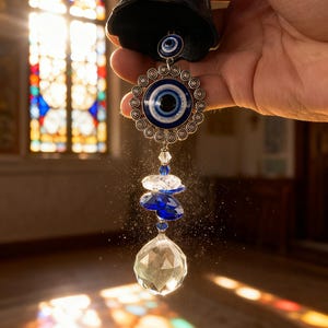 Hängende Glocken, Hängende Glocken für Kranz, Wicca Altar Zubehör, Suncathers, Regenbogen Marker, Gartendekorationen, Witchy Geschenke für Sie