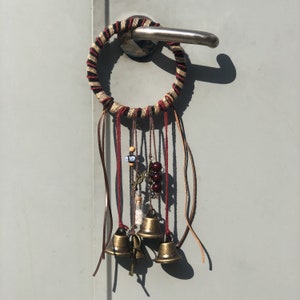 Bells for Hanging, Home Door Bells, Handmade Metal Wind Chime with Bells, Witch&#39;s Bell for Protection, Housewarming Gift, Christmas Ornament