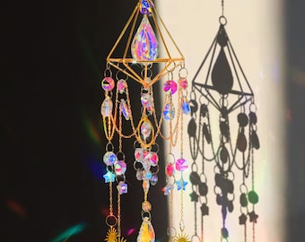 Hanging Crystal Suncatcher, Sun Catcher for Windows Hanging, Rainbow Suncatcher, Hanging Crystal Balls, Pendant Hanging, Gift 4 Woman