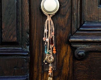 Protection Bells, Witch Bells, Witch Door Bells, Door Chimes, Front Door Wicca Bells, Witch Decor, Warding off Negative Energies, Ward Gifts