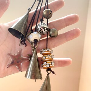 Hanging Bells for Car, Witch Bells for Door Protection, Hanging Bells Brass, Wiccan Decor, Decor Hanger, Housewarming Gift