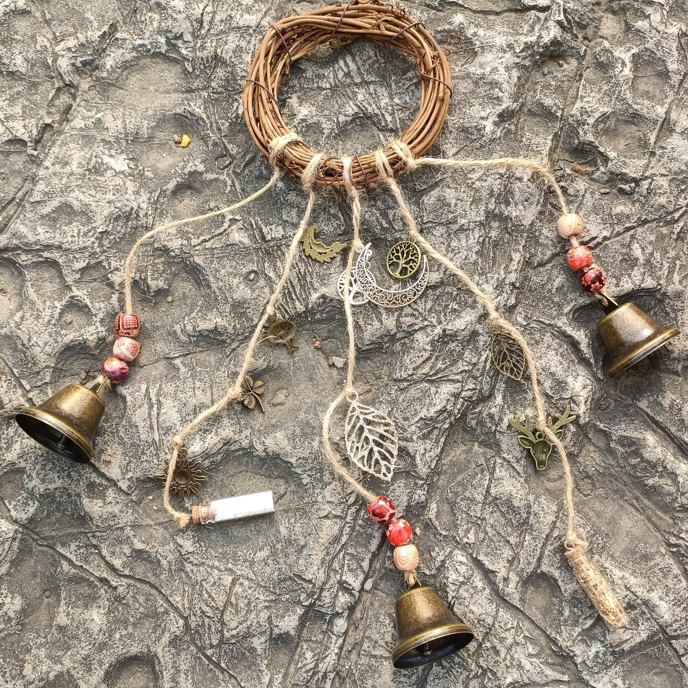 Hexen Glockentürhänger - Rustikaler Energie Reiniger Für Zuhause