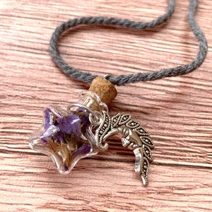 Calm Anxiety Spell Jar, Cleansing Spell JarIntention Jar Necklace, Spell Jar Necklace Abundance,  Witchcraft Supplies, Witchcraft Spell
