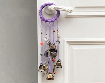 Magic Bells for Door, Witch Bells, Doorknob Hanger, Protection Bells, Front Door Witchcraft Decor, Clear Negative Energies, Housewarming