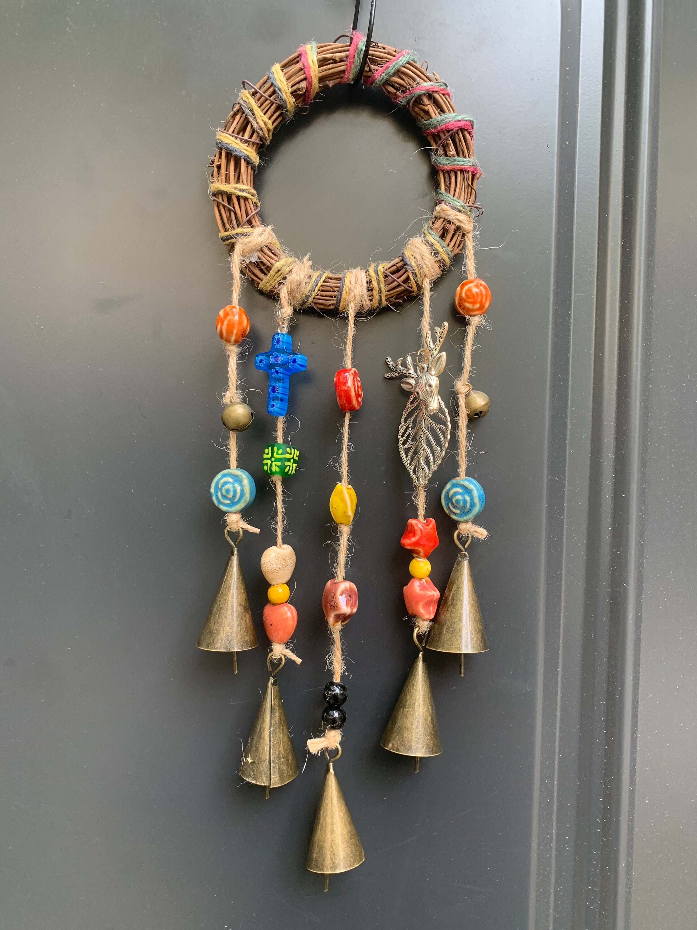 Wreath Witch Bells witch Bells for Door Protectionhanging Etsy