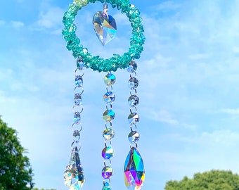 Kristallprisma Sun Catcher, Sonnenfänger für Fenster Glasmalerei, Regenbogen Maker Prisma, Regenbogen Maker Suncatcher, Geschenk für Frau