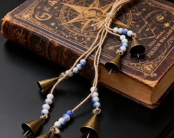 Hanging Witch Bells for Wreath, Decorative Decor for Swag, Pagan Supplies