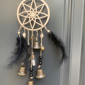 Hanging Bells for Door, Witch Bells for Door Knob, Witch Bells Wind Chime, Wiccan Decorations, Altar Decor, Gardening Gifts