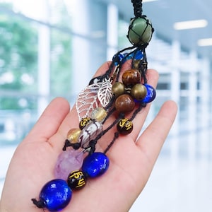 Hanging Bells on Ropes, Witch Bells for Door Protection, Witchy Decor Kitchen, Witchy Decor Outdoor,Car Amulet, Handmade Gifts for Her