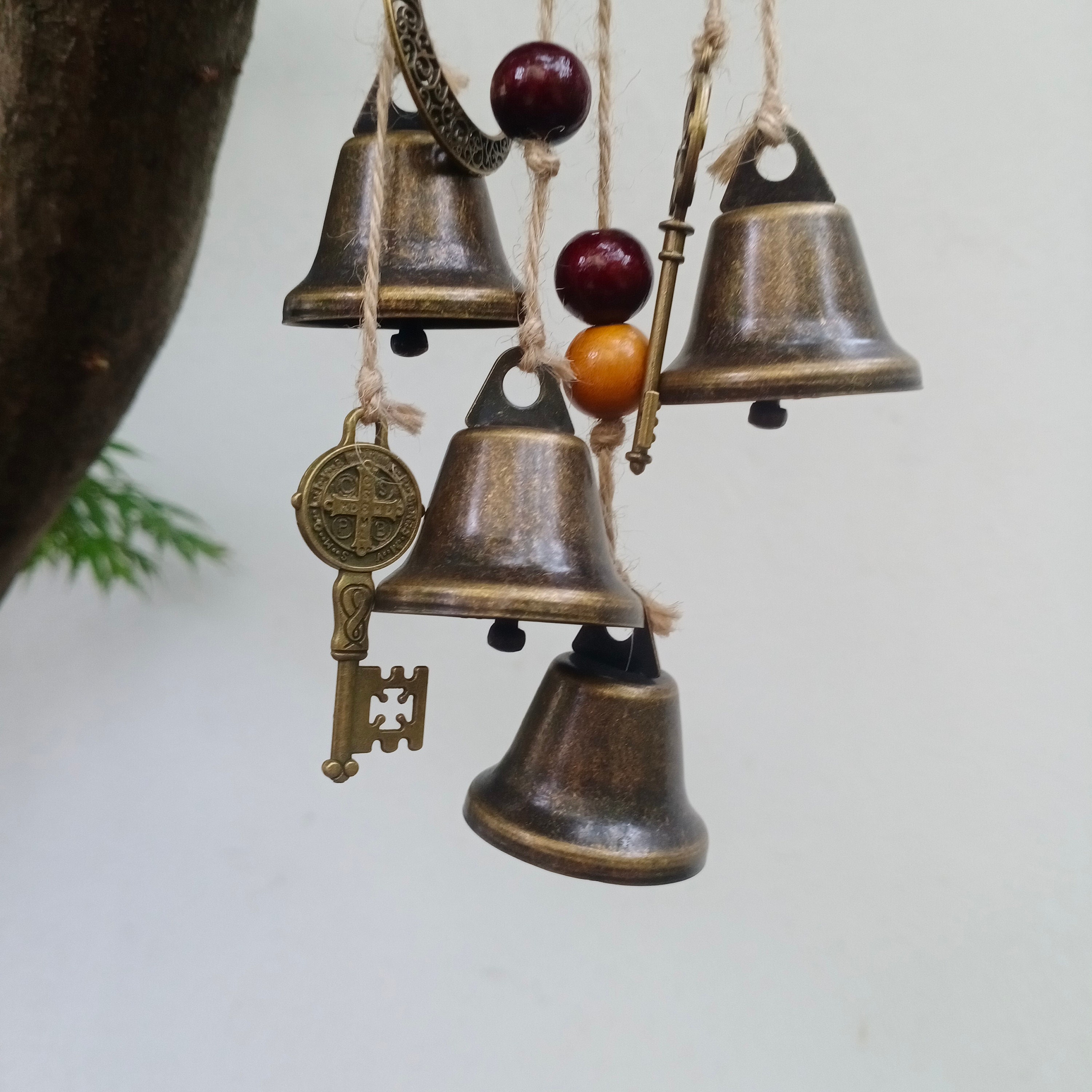 Witches Bells, Gothic House Warming, Witch Bells for Door Protection,  Witchy New Home Gift, Protection Charm, Alternative Housewarming Gift 