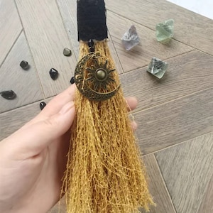 Protection Broom, Witch Broom, Altar Besom, Pagan, Protection, Wiccan, Stain Removal, Altar Supplies, Rear View Mirror Charm, Ornament