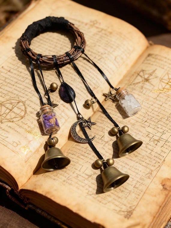 Bells For Door, Witch's Bells, Door Bells, Home Protection Bells, Ward Gifts, Witch Kitchen Supplies, Housewarming Gifts, Witchy Gifts