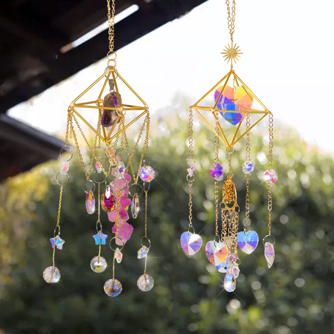 【希少本】Dots, Fungus, Crystals & Moonlight Amazon.com: KEINIA suncatchers for Windows Hanging Prism