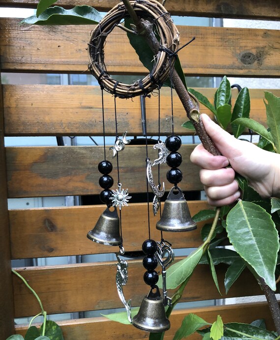 Witch Bells Protection For Door Knob Hanger Wind Chimes Witchy Things Clear  Negative Energy Witchcraft Supplies