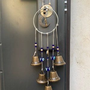 Kranz Hexenglocken, hängende Glocke für Tempel, hängende Glocken für Tür, Hexenglocken, Witchy Decor Wandkunst, Traumfänger