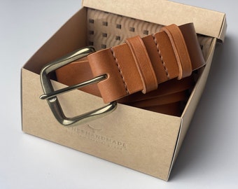 Cinturón de cuero hecho a mano