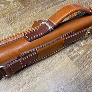 Handmade leather billiard cue case image 5