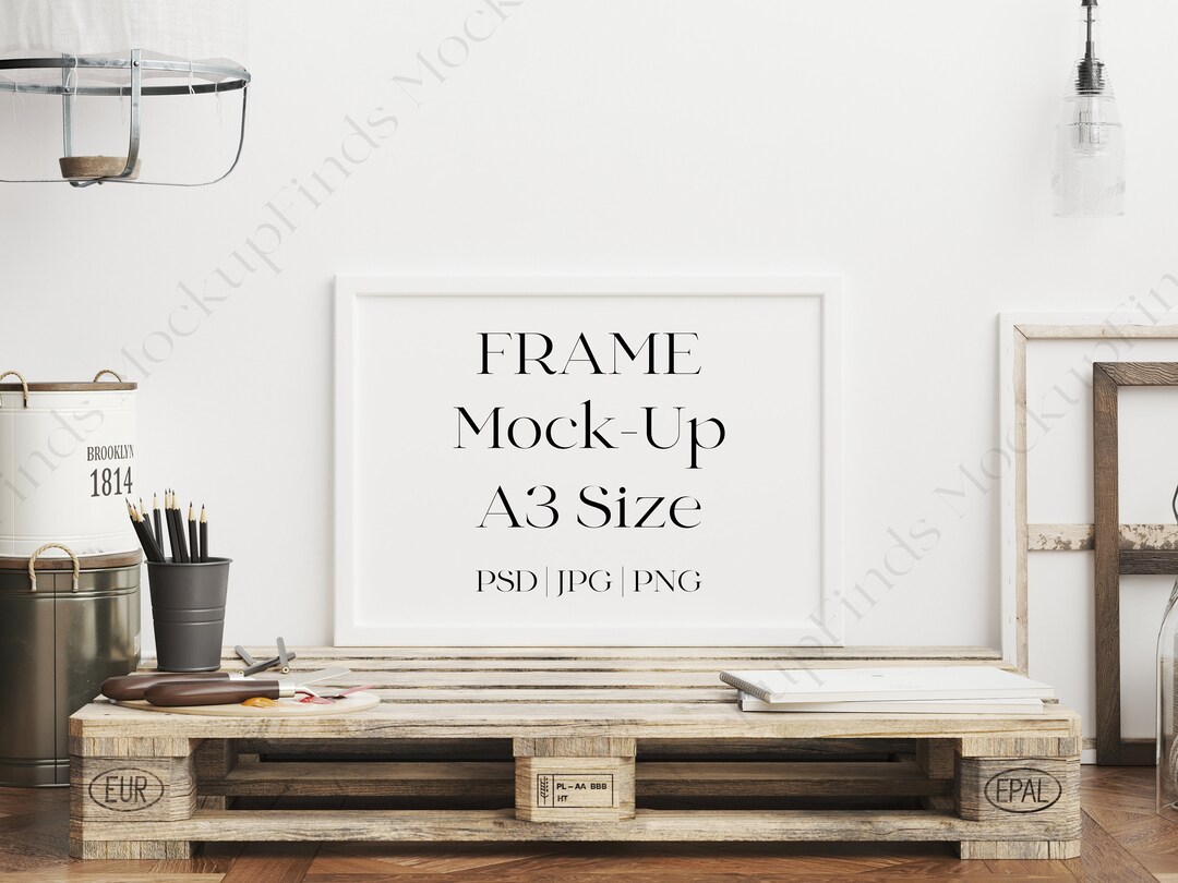 Landscape A3 Size Frame Mockup Set A3 Size Frame Mockup Etsy