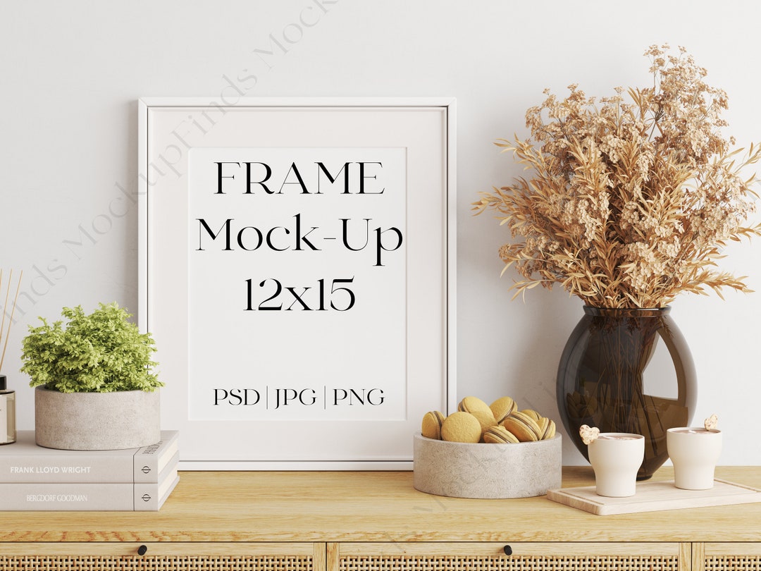 Portrait Frame 12x15 Mockup Set 45 Frame Mockups Etsy