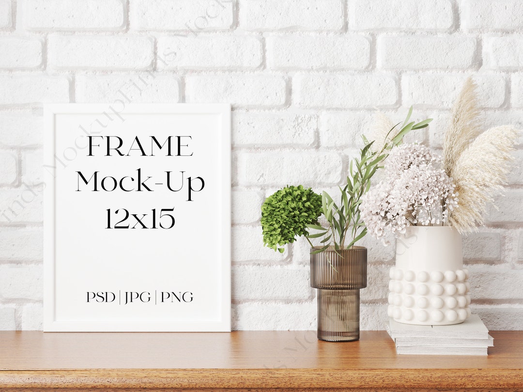 Portrait Frame 12x15 Mockup Set 45 Frame Mockups Etsy