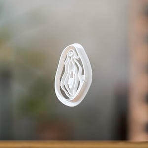 Vulva Cookie Cutter from Germany - Shape 2 - Biscuit Mold - Fondant Dough - Vagina Shaped Cookies - Europe - 3D Printed Cutters
