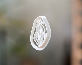 Vulva Kakform från Tyskland - Form 2 - Kexform - Fondantdeg - Vaginaformade kakor - Europa - 3D-utskrivna utstansar