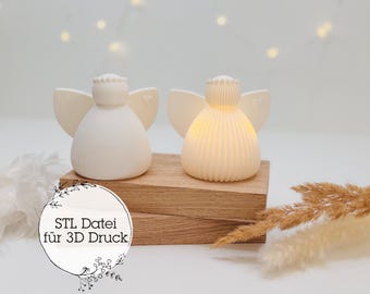 Digital STL file Paulinchen | 3D printing | Guardian angel for light | Baptism, communion, confirmation, Christmas