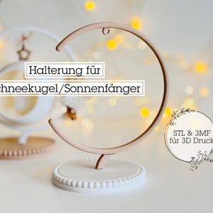 Digital STL file mount for snow globe suncatcher | with stand | without decoration | 3D printing
