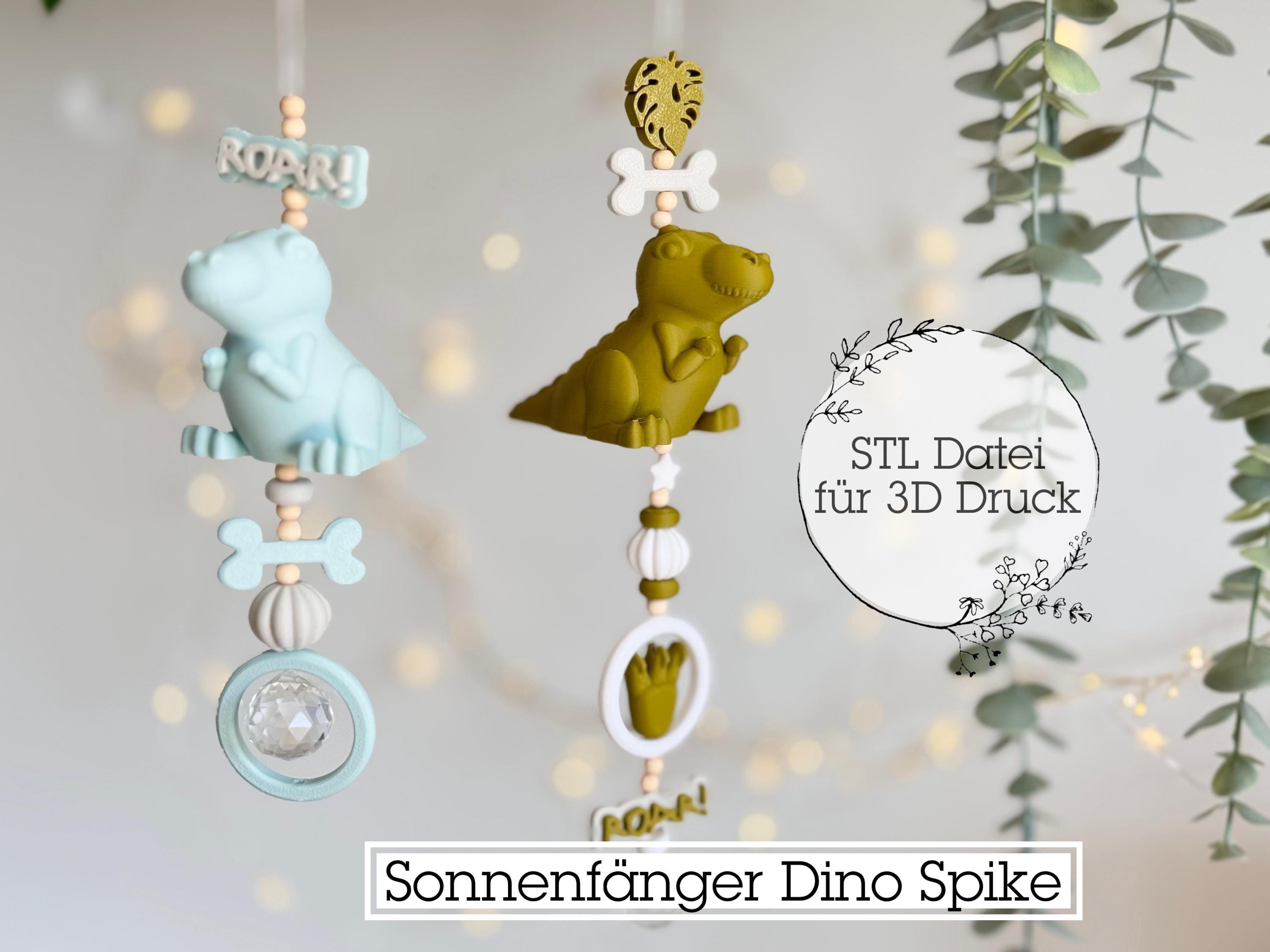 EBO Saurier-Schlüsselanhänger Set – 3 Plüsch-Dinos In Lila, Dunkelgrün & Hellgrün