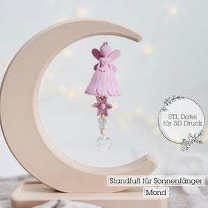 Digital STL file suncatcher mount moon | with stand