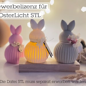 Gewerbelizenz für STL Hase Osterlicht | 3D Druck