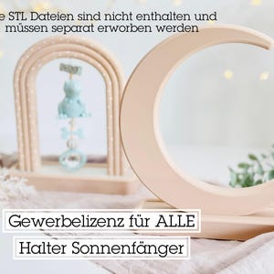 Gewerbelizenz für ALLE Sonnenfänger Halter STL Dateien |  3D Druck |