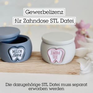 Licence commerciale pour le fichier STL de la boîte à dents | Impression 3D