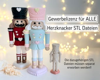 Commercial license for STL file Heartcracker Casper Nutcracker | 3D printing