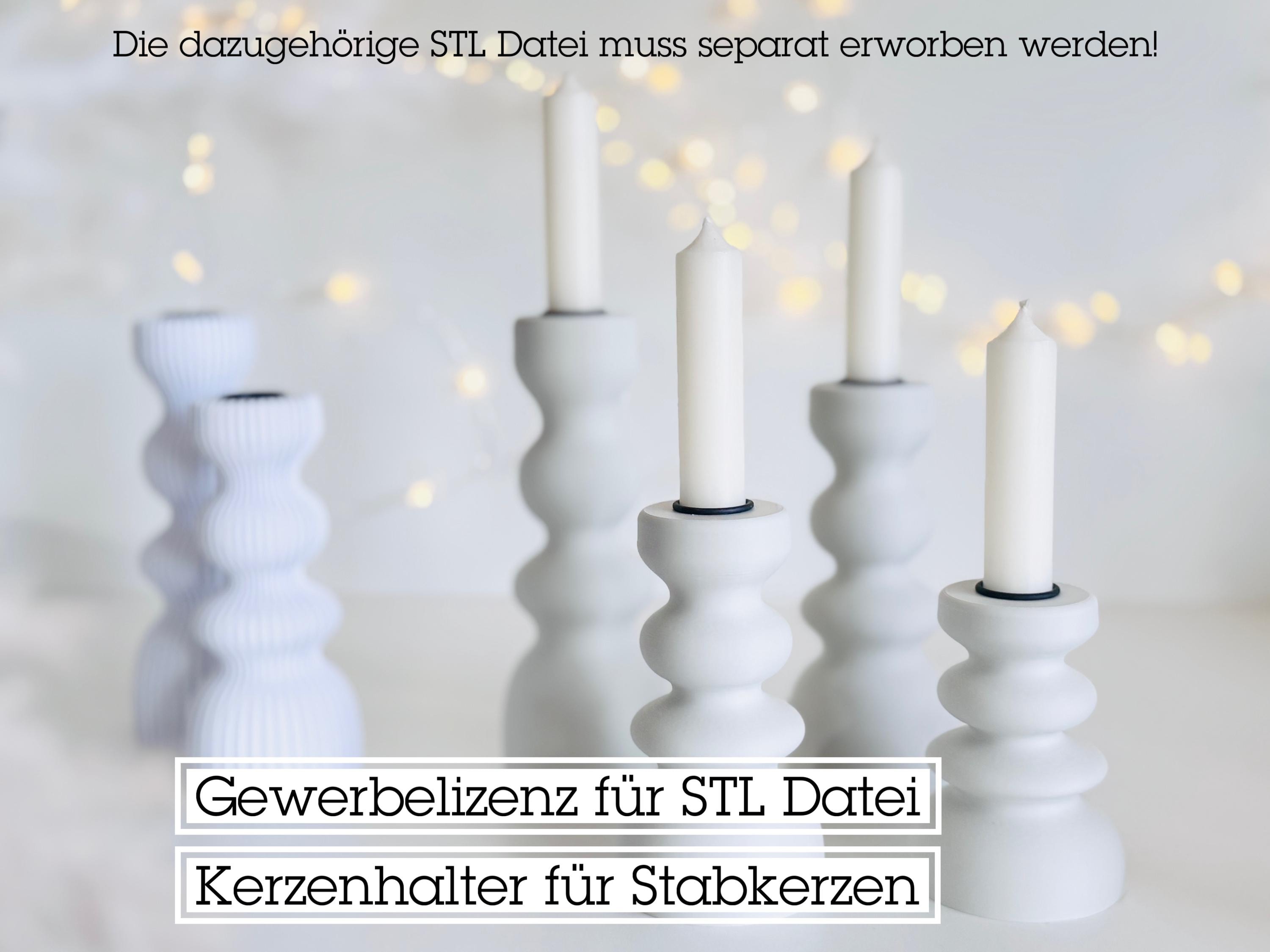 Commercial license for taper candle holders | 3D printing