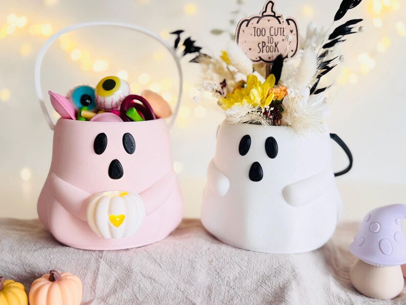 Digital STL File Ghost Little Boo-boo Pot | Candy | Flower | 3D ...