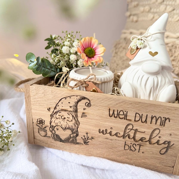 Holzbox Wichtel | Geschenkverpackung | Wichtelig