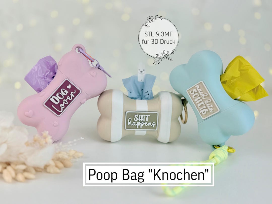 Digital STL File Poop Bag 