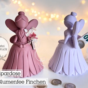 Digital STL-fil sparbössa Finchen | Fe | 3D-utskrift | Blomfe