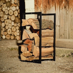 Bronze firewood holder store