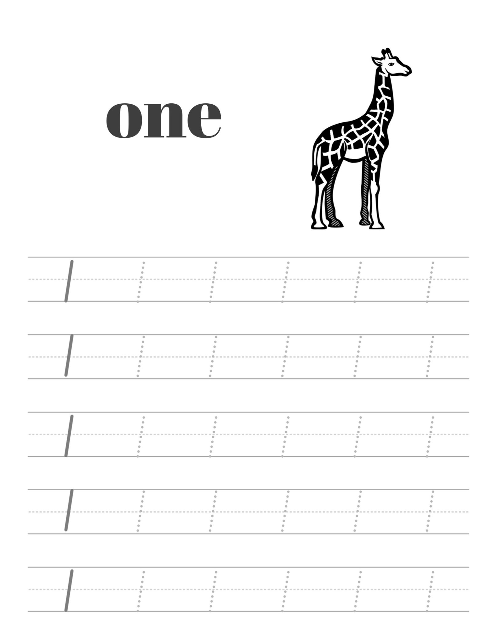 Printable Numbers Tracing Book for Preschool and Primary School Kids