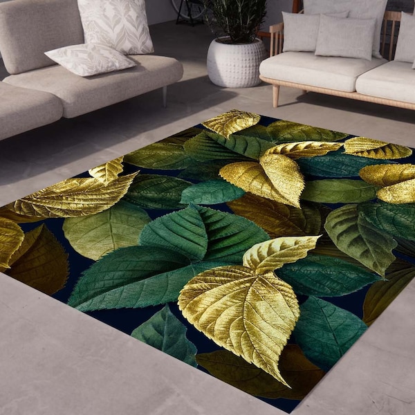 Leaf Rug - Etsy