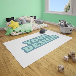 Benutzerdefinierter Teppich für das Kinderzimmer, Personalisierter Teppich, Erhältlich in 66 Größen, Bedruckter Teppich, Machen Sie Ihren Eigenen Teppich, Kinderzimmerdekor, Benutzerdefinierter Teppich fürs Kinderzimmer